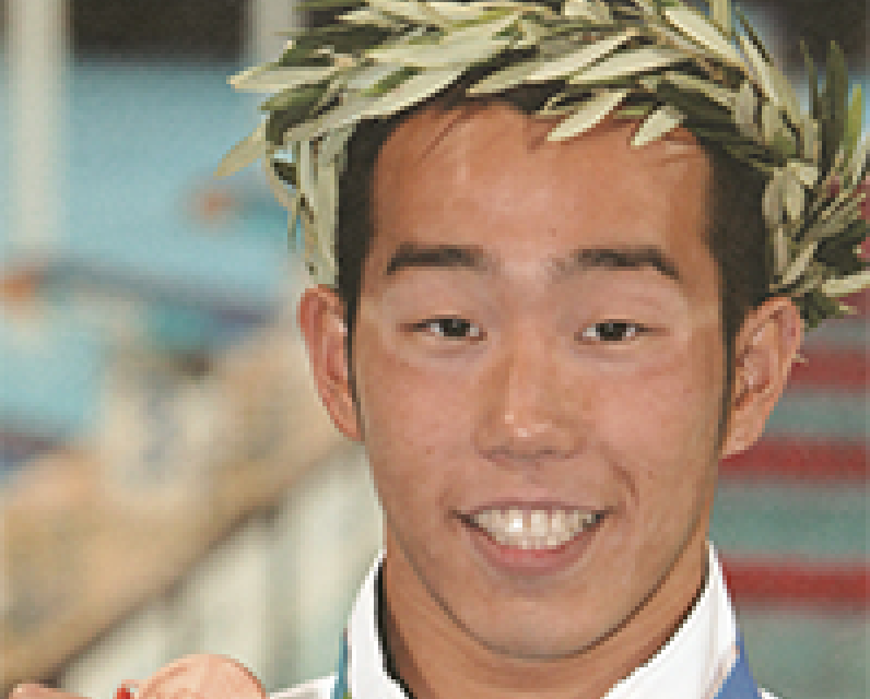 背泳ぎ 銅メダル 森田智巳選手