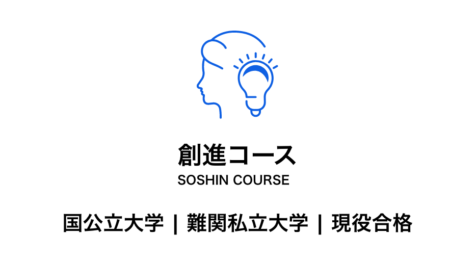 創進コース　国公立大学、難関私立大学への現役合格を目指すコース