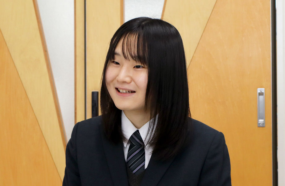 合格体験を話す山田瀬奈さん